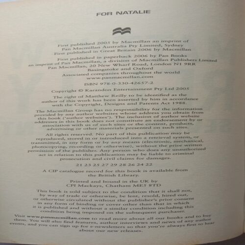 Seven Ancient Wonders (By Matthew Reilly)