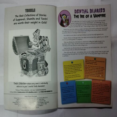 Dental Diaries  The Ire Of A Vampire (Tinkle Presents )
