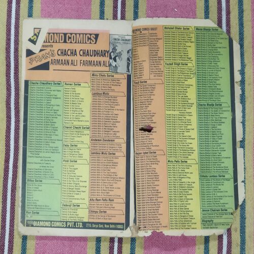 CHACHA BHATIJA AUR ANGUR KA DHAMAKA (BACK COVER IS MESSING)