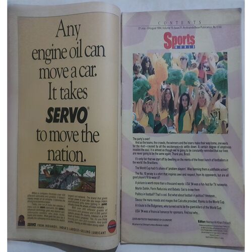 Sports World ( 27 July - 9 August, 1994 )