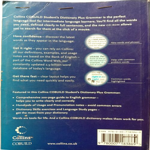 Collins Cobuild Student's Dictionary Plus Grammer