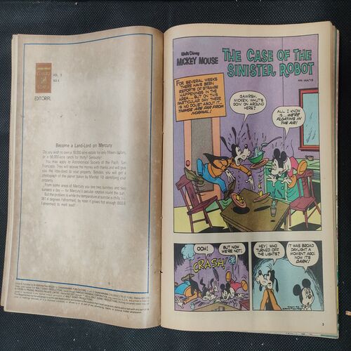 ( 8 In 1 Single Binding ) Chandamama . Edition :- { 1. Chandamama ( Vol. 05 , No. 01 ) , 2. Chandamama ( Vol. 05 , No. 02 ) , 3. Chandamama ( Vol. 05 , No. 03 ) , 4. Chandamama ( Vol. 05 , No. 04 ) , 5. Join The Goldspotters' Mickey Mouse Club , 6. Chandamama ( 5 May - 1981 ) , 7. Chandamama ( 20 December 1981 ) , 8. Chandamama ( 20 May 1982 ) } .