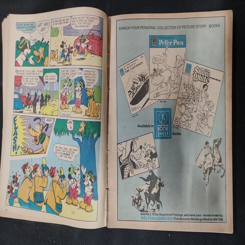 ( 8 In 1 Single Binding ) Chandamama . Edition :- { 1. Chandamama ( Vol. 05 , No. 01 ) , 2. Chandamama ( Vol. 05 , No. 02 ) , 3. Chandamama ( Vol. 05 , No. 03 ) , 4. Chandamama ( Vol. 05 , No. 04 ) , 5. Join The Goldspotters' Mickey Mouse Club , 6. Chandamama ( 5 May - 1981 ) , 7. Chandamama ( 20 December 1981 ) , 8. Chandamama ( 20 May 1982 ) } .