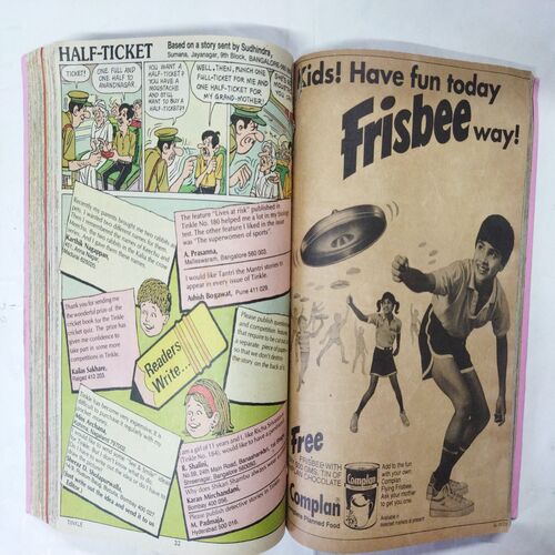 Tinkle Binding  ( No. 191 / No. 192 / No. 193 / No. 194 / No. 195 / No. 196 / No. 197 / No. 198 Front Cover missing / No. 199 / No. 200 ).