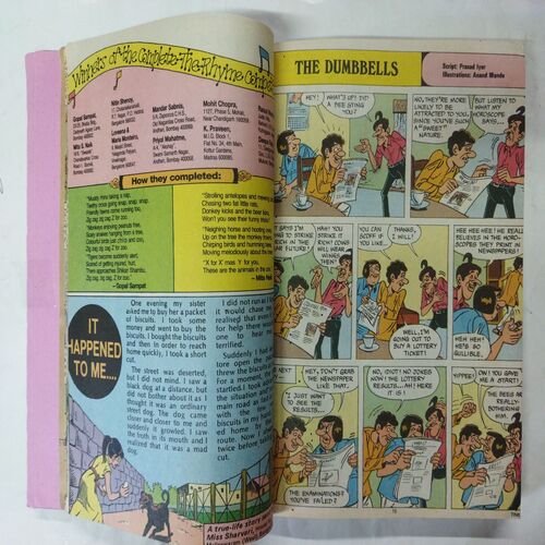 Tinkle Binding  ( No. 191 / No. 192 / No. 193 / No. 194 / No. 195 / No. 196 / No. 197 / No. 198 Front Cover missing / No. 199 / No. 200 ).
