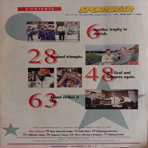 Sport Star (Saturday, September 21, 1996)