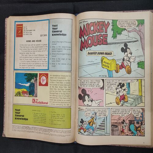 ( 10 In 1 Single Binding ) Chandamama Classics And Comics . Edition :- { 1. Chandamama ( Vol. 03 , No. 13 ). 2. Chandamama ( Vol. 03 , No. 14 ) 6-20 May 1983. 3. Chandamama ( Vol. 03 , No. 15 ) 20th May 1983. 4. Chandamama ( Vol. 03 , No. 16 ) 6-20 June 1983. 5.Chandamama ( Vol. 03 , No. 19 ) 20th July 1983. 6. Chandamama ( Vol. 03 , No. 20 ). 5th August 1983. 7. Chandamama ( Vol. 03 , No. 21 ) 20th August 1983.  8. Chandamama ( Vol. 03 , No. 22 ) 5th September 1983.  9. Chandamama ( Vol. 03 , No. 23 ) 20th September 1983 & 10. Chandamama ( Vol. 03 , No. 24 ) 5th October 1983 }.