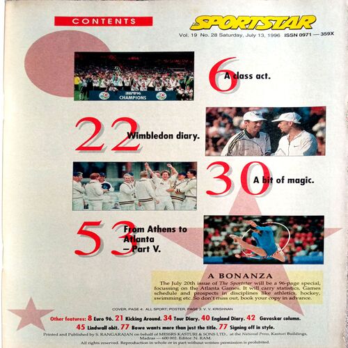 Sport Star (Sat 13 July 1996)