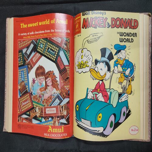 ( 10 In 1 Single Binding ) Chandamama Classics And Comics . Edition :- { 1. Chandamama ( Vol. 03 , No. 13 ). 2. Chandamama ( Vol. 03 , No. 14 ) 6-20 May 1983. 3. Chandamama ( Vol. 03 , No. 15 ) 20th May 1983. 4. Chandamama ( Vol. 03 , No. 16 ) 6-20 June 1983. 5.Chandamama ( Vol. 03 , No. 19 ) 20th July 1983. 6. Chandamama ( Vol. 03 , No. 20 ). 5th August 1983. 7. Chandamama ( Vol. 03 , No. 21 ) 20th August 1983.  8. Chandamama ( Vol. 03 , No. 22 ) 5th September 1983.  9. Chandamama ( Vol. 03 , No. 23 ) 20th September 1983 & 10. Chandamama ( Vol. 03 , No. 24 ) 5th October 1983 }.