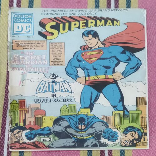 Superman . ( Vol. 02 . & No. 04 ).[ Back Cover Is Missing ].