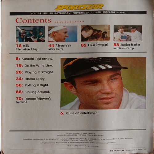 Sport Star (Saturday, November 7, 1998)