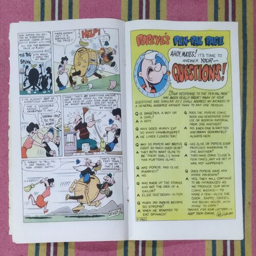 All New Popeye The Sailor .( Back Cover Is Missing ) .