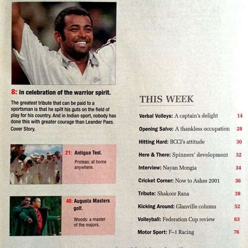 Sport Star (Sat 28 April 2001) (Free Poster Inside)