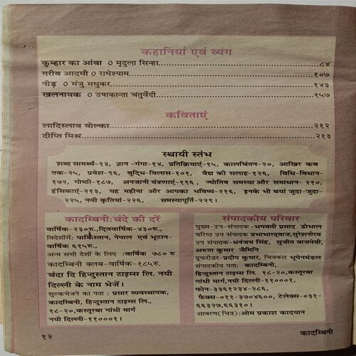 Kadambini (November 2000)