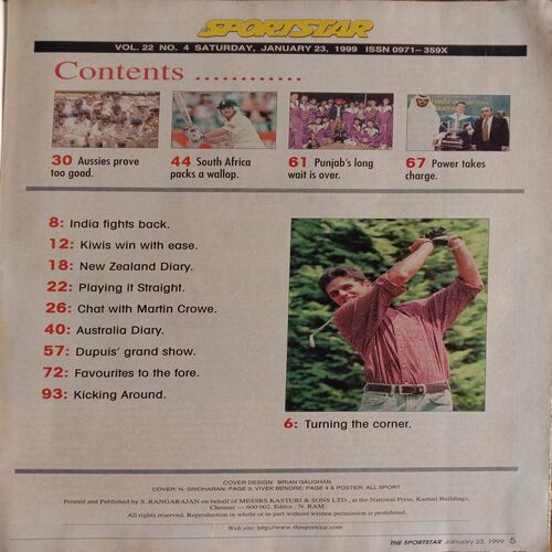 Sport Star (Saturday, January 23, 1999)