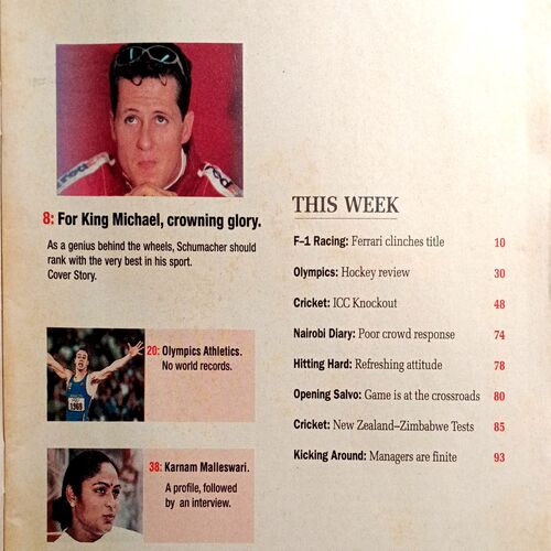 Sport Star (Sat 21 Oct 2000) (Free Poster Inside)