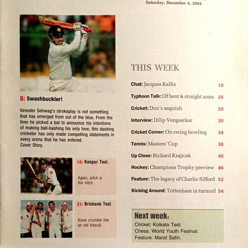 Sport Star (Sat 4 Dec 2004) (Free Poster Inside)