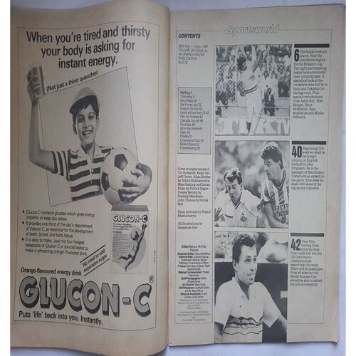 Sports World  ( 26 August - 1 September, 1987 )