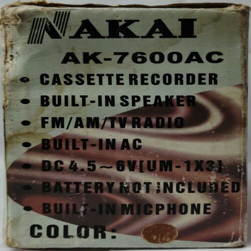 AM/ FM/TV/ Cassette RecorderWith AC/DC Function