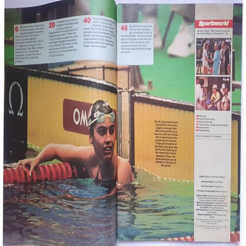 Sports World ( 30 August - 5 September, 1989 )