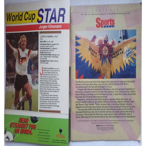 Sports World ( 13 - 26 July, 1994 )
