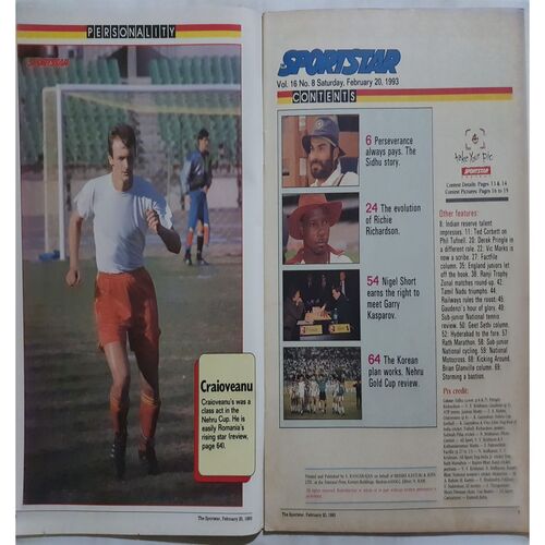 Sport Star (Saturday, February 20, 1993 )