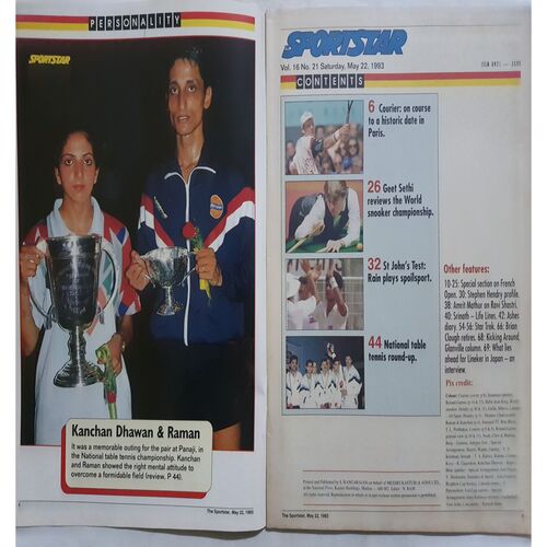 Sport Star (Saturday, May 22, 1993 )