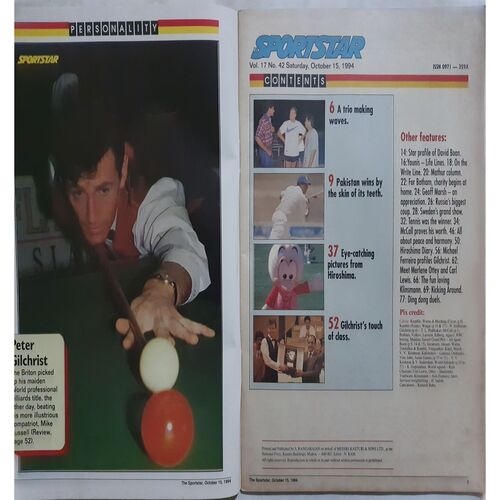 Sport Star (Saturday, October 15, 1994 )