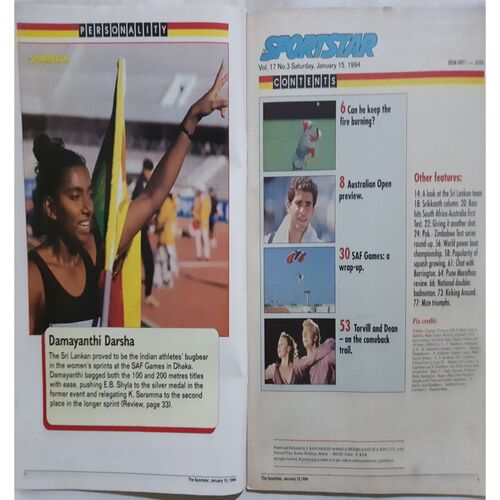 Sport Star (Saturday, January 15, 1994 )