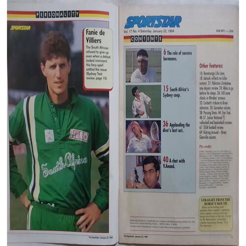 Sport Star (Saturday, January 22, 1994 )