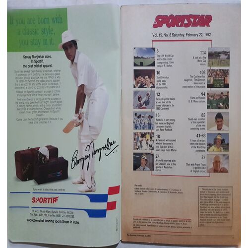 Sport Star (Saturday, February 22, 1992 )( Free Poster Inside )