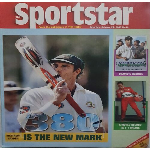 Sport Star (Saturday, October 25, 2003 )( Free Poster Inside )
