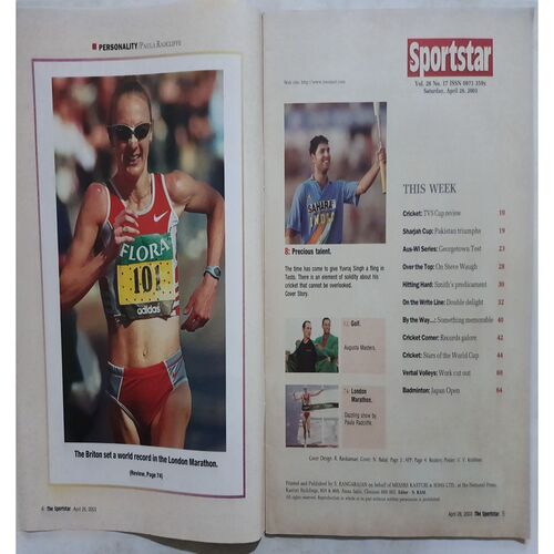 Sport Star (Saturday, April 26, 2003 )( Free Poster Inside )