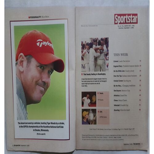 Sport Star (Saturday, September 7, 2002 )( Free Poster Inside )