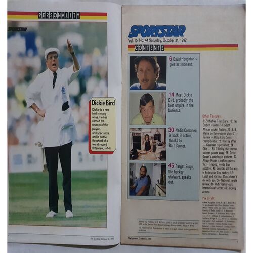 Sport Star (Saturday, October 31, 1992 )