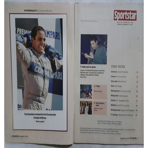 Sport Star (Saturday, September 29, 2001 )