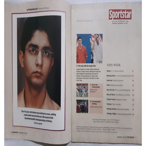 Sport Star (Saturday,  September 22, 2001)( Free Poster Inside )