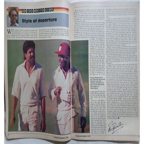 Sport Star (Saturday, September 3, 1994 )