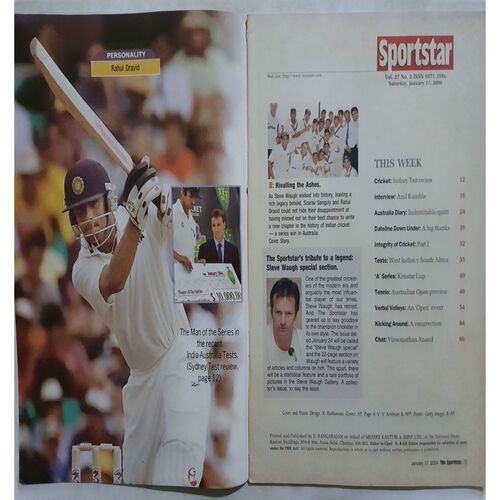 Sport Star (Saturday, January 17, 2004 )( Free Poster Inside )