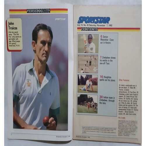 Sport Star (Saturday, November 7, 1992 )