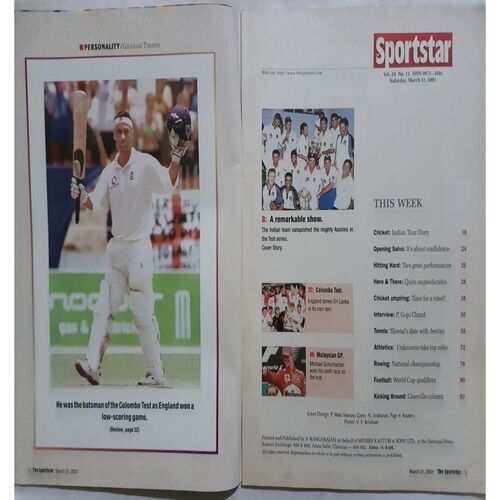 Sport Star (Saturday, March 31, 2001 )
