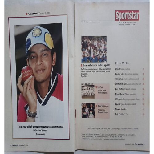 Sport Star (Saturday, November 11, 2000 )