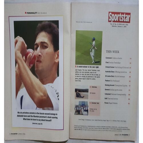 Sport Star (Saturday, January 3, 2004 )( Free Poster Inside )