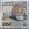 Lesotho (1940- The Santa Fe Super  Chief , U.S.A ) & 1906 Cardean ' Caledonian Railway , Great Britain & 1934 Flying Scotsman LNER , Great Britain )  Set Of 3.3cm x 15cm 3 Stemp