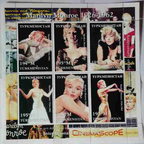 Marilyn Monroe 1926 - 1962  ( Set of 6 stamp )