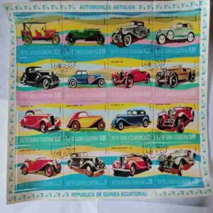 Automovills Antiguos  ( Set of 16 Stamp )