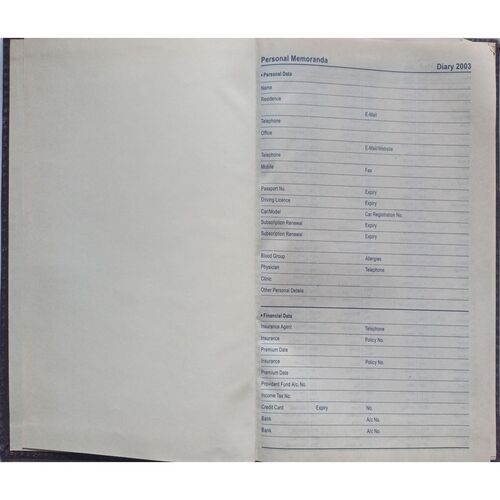 Executive Diary (2003)