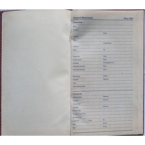 Executive Diary (2003)