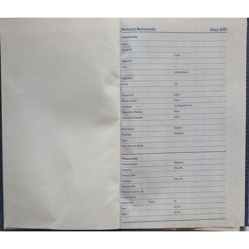Executive Diary (2003)