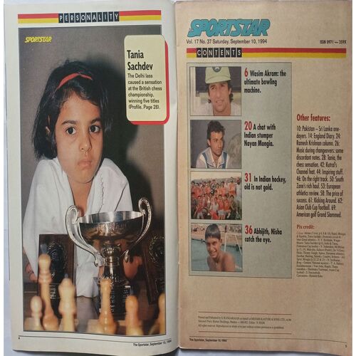 Sport Star ( Saturday, September 10, 1994 )
